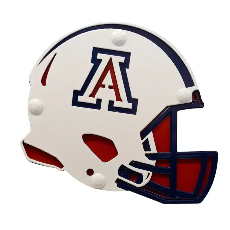 University of arizona hitch cover- helmet