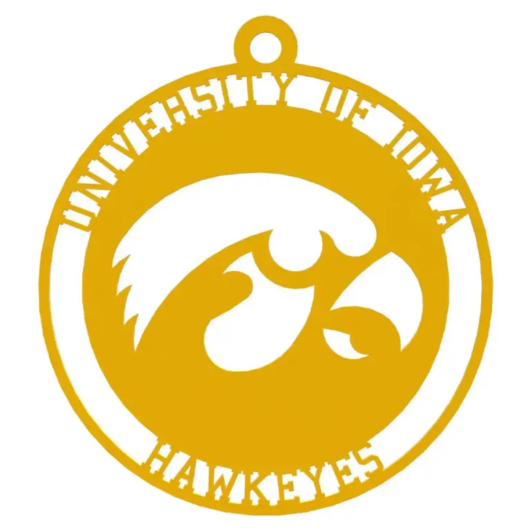 Iowa christmas ornament