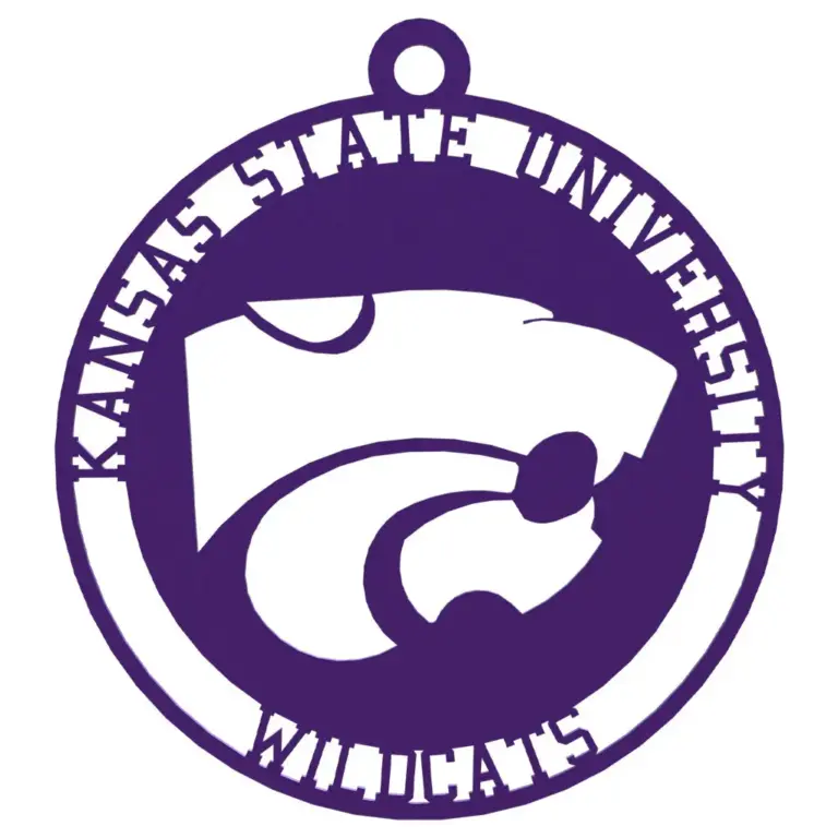Kansas state christmas ornament