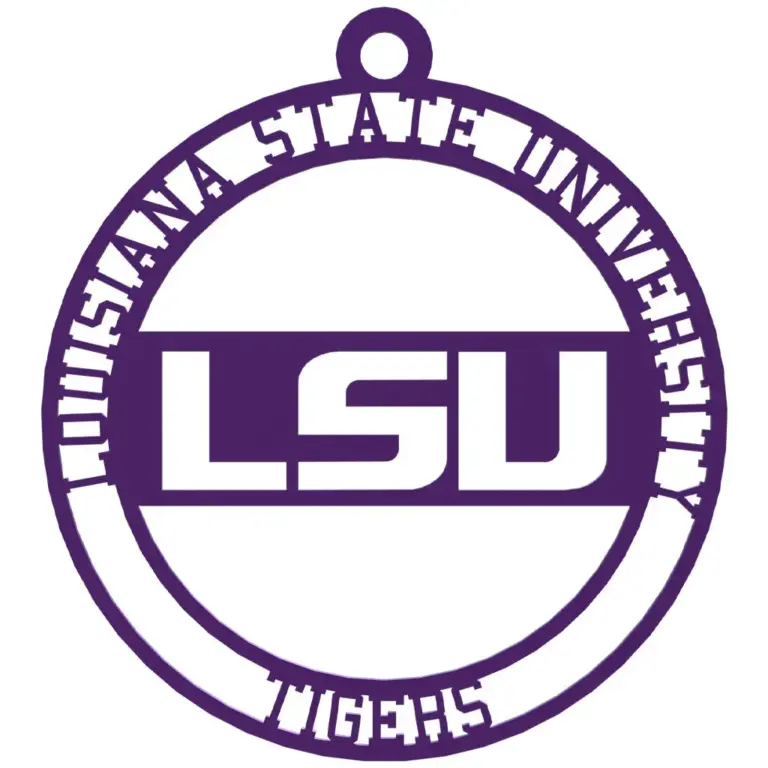 Lsu christmas ornament