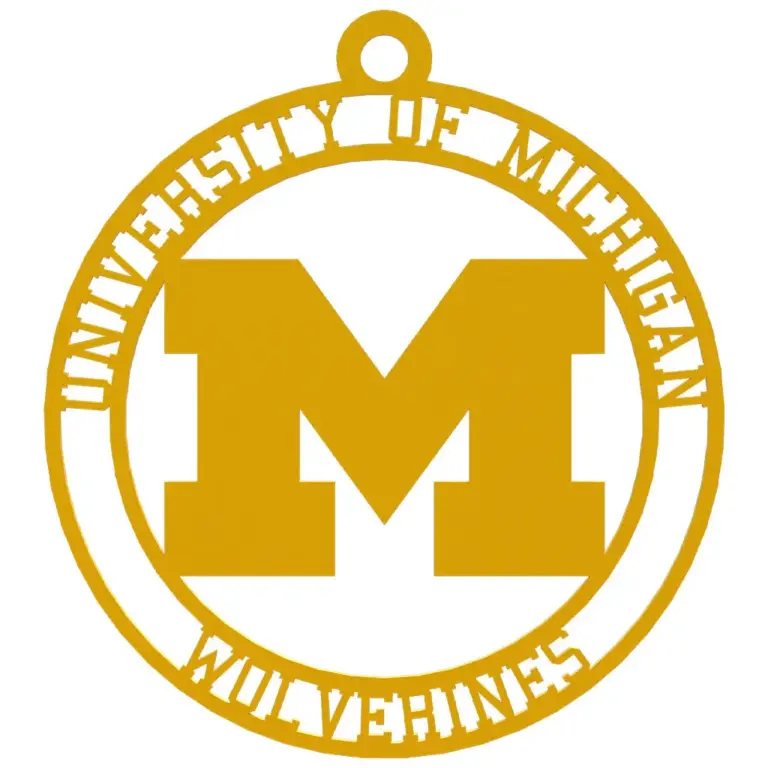 Michigan christmas ornament