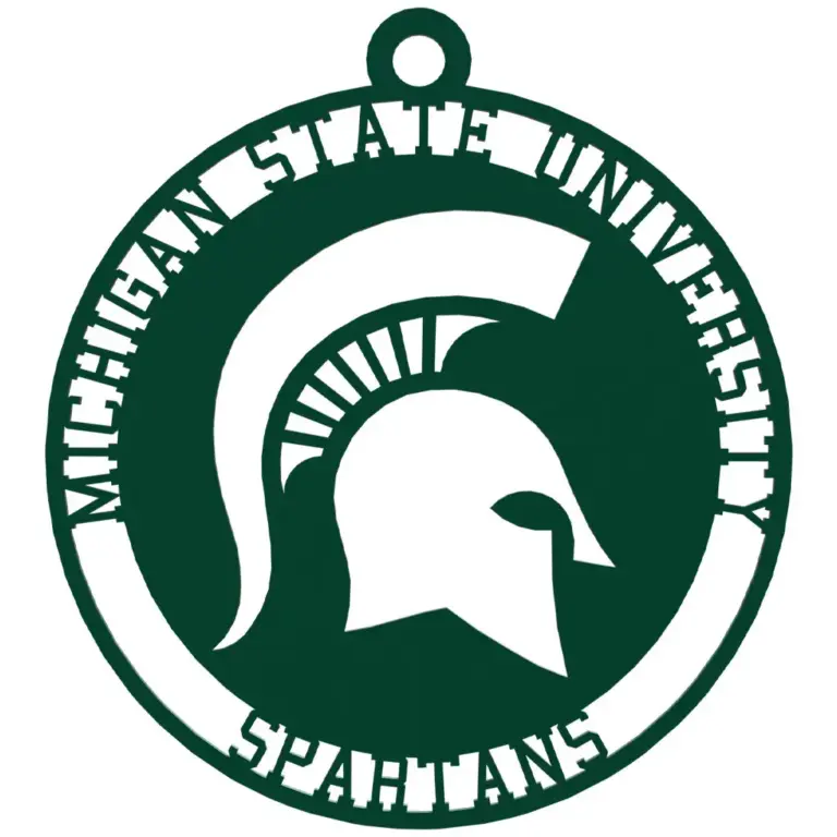 Michigan state christmas ornament