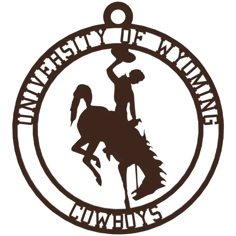 Wyoming christmas ornament