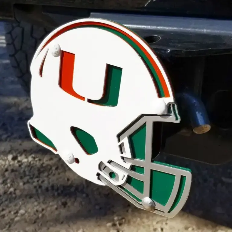 University of miami hitch cover - helmet - image 2
