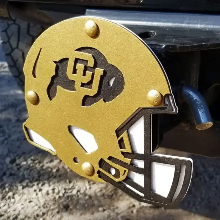 Colorado university hitch cover- helmet