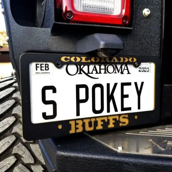 Colorado buffs tag frame