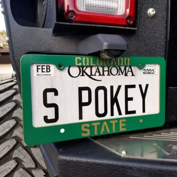 Colorado state tag frame