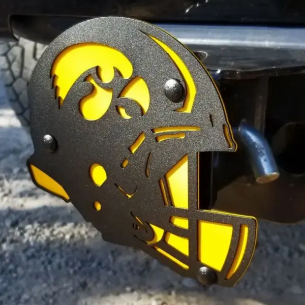 University of iowa hitch cover - helmet