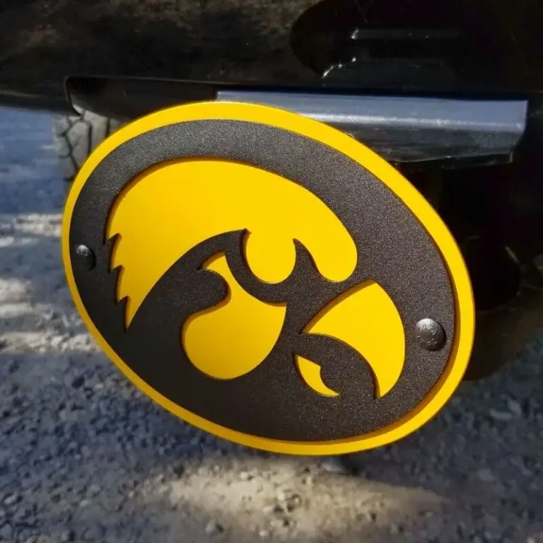 University of iowa hitch cover -tigerhawk - image 2