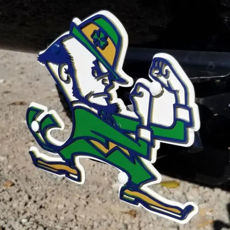 University of notre dame hitch cover - fighting irish