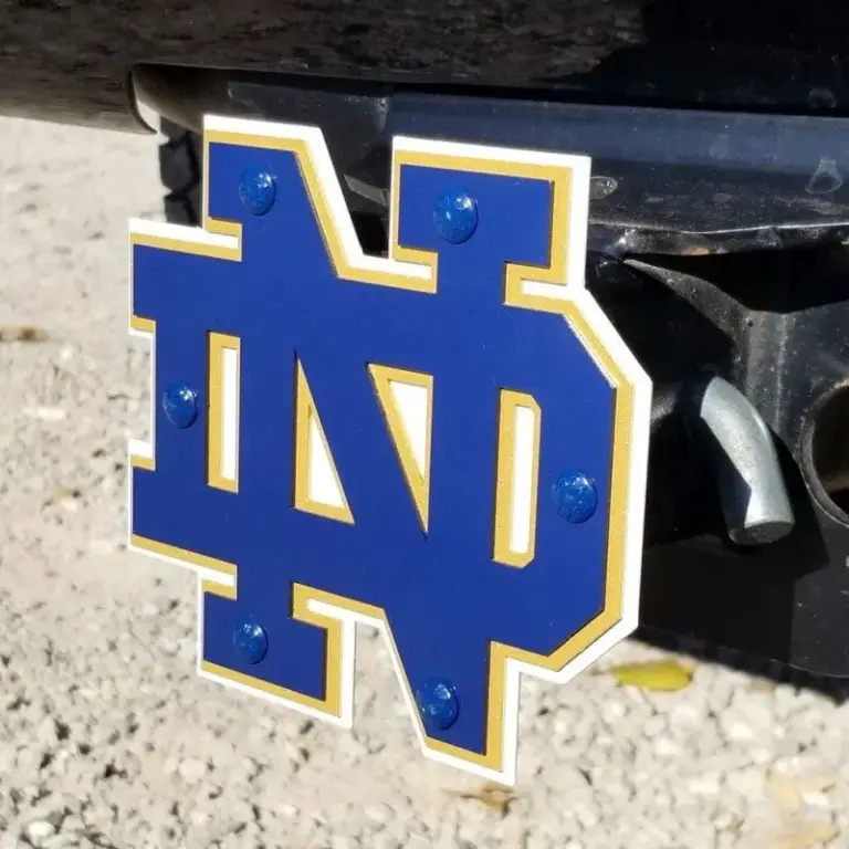 University of notre dame hitch cover -logo