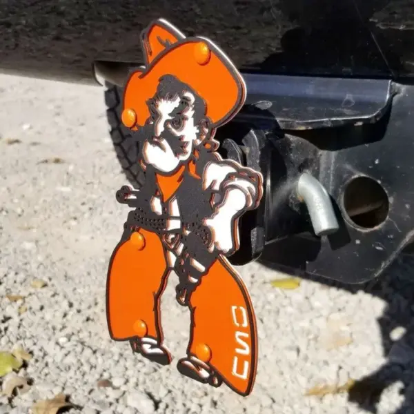 Oklahoma state university hitch cover -full body pete