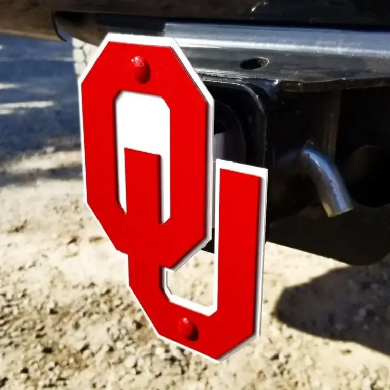 University of oklahoma hitch cover - logo - image 2
