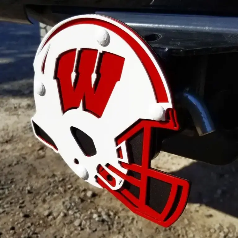 University of wisconsin hitch cover -helmet