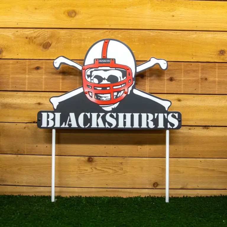 3 color blackshirts on stakes