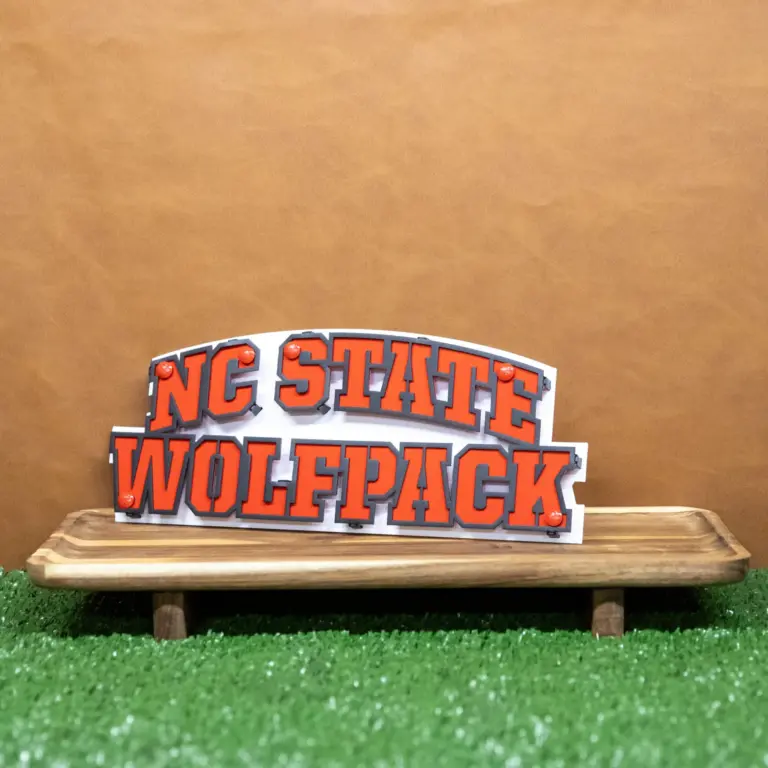 Nc state 3d wall art
