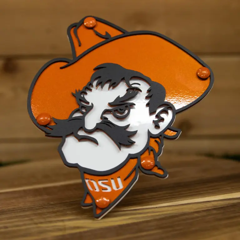 Oklahoma state university hitch cover - pete head