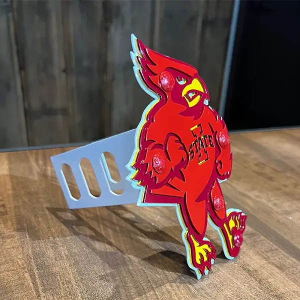 Iowa state university mascot hitch cover