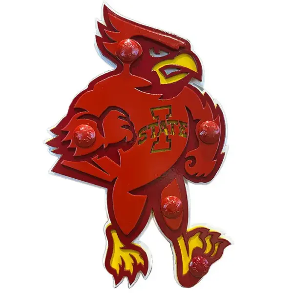 Iowa state university mascot hitch cover