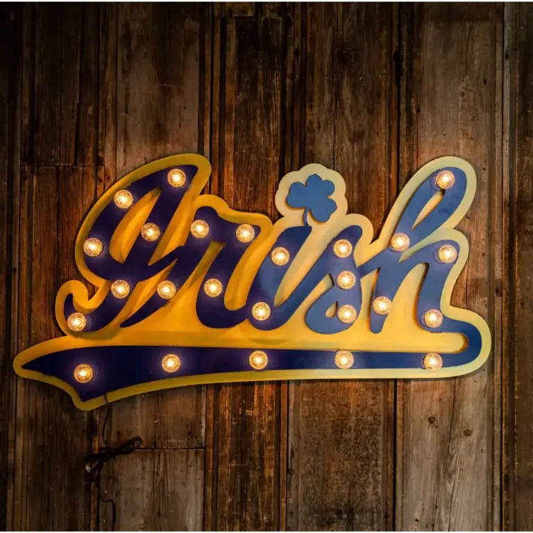 University of notre dame 3d lit sign- irish