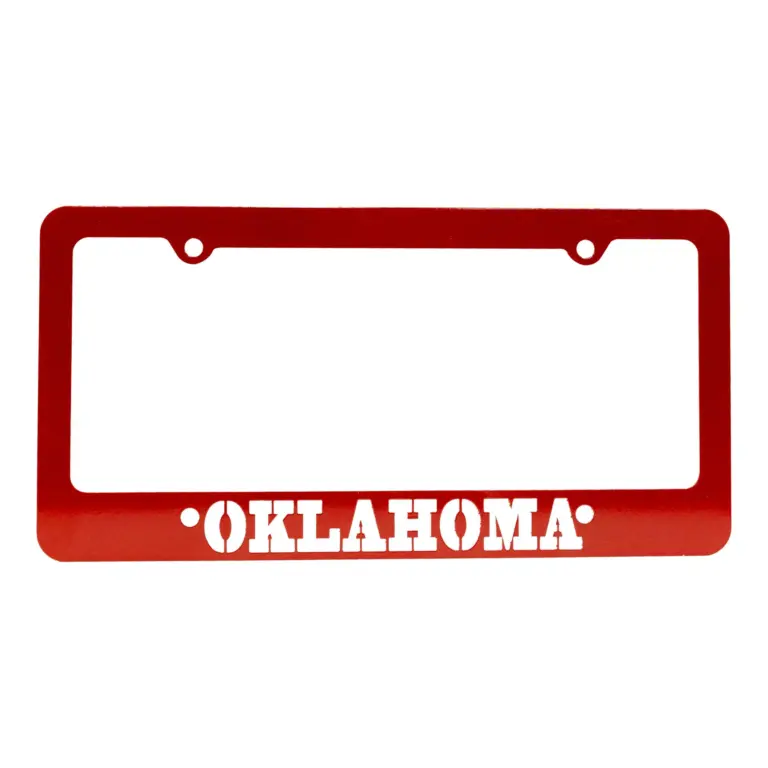 Oklahoma tag frame