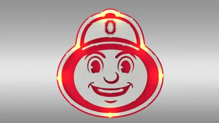 Ohio state small 3d lit sign
