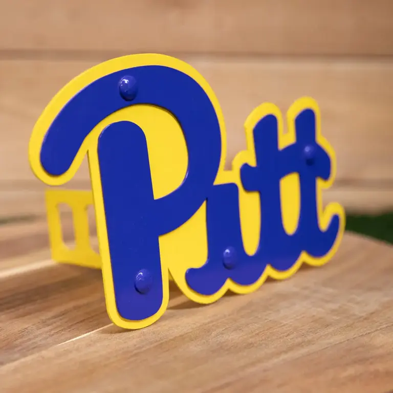 Pittsburg university hitch cover -script