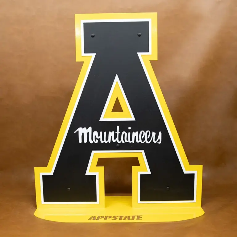 Appalachian state university oval base sign - logo