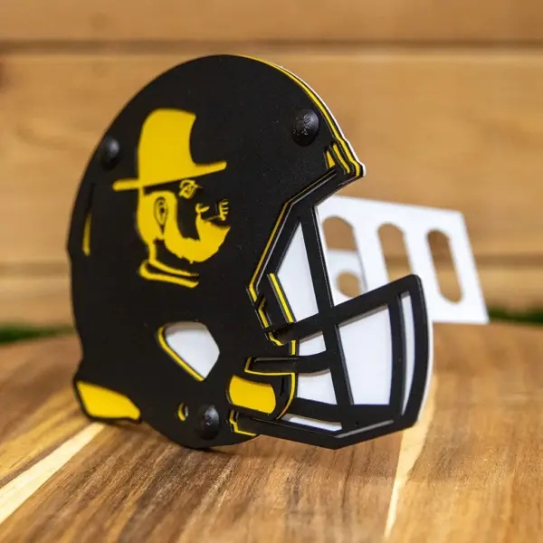 Appalachian state hitch cover- helmet