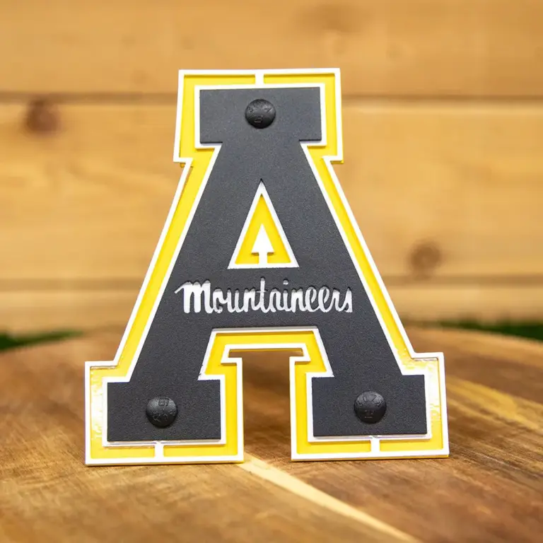 Appalachian state hitch cover- block a