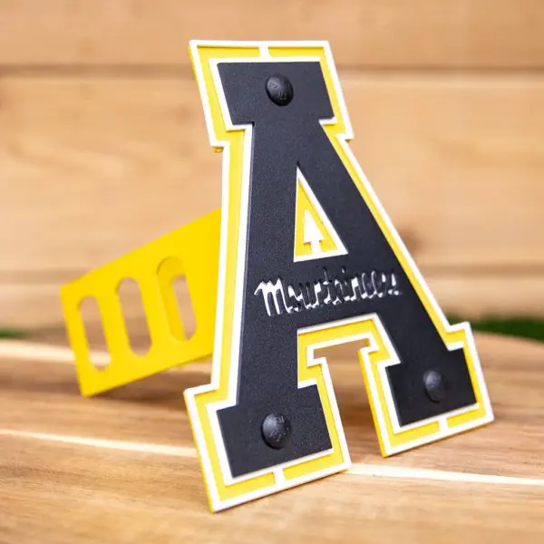 Appalachian state hitch cover- block a