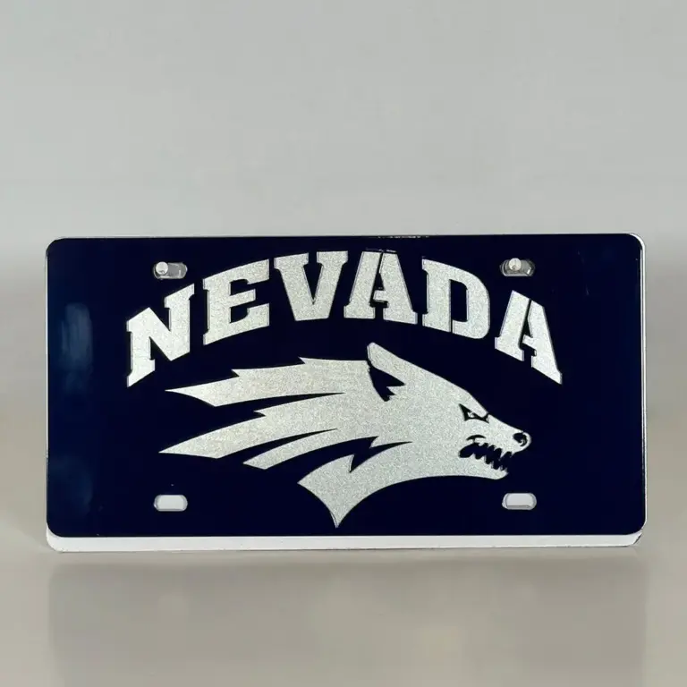 Nevada wolf logo tag