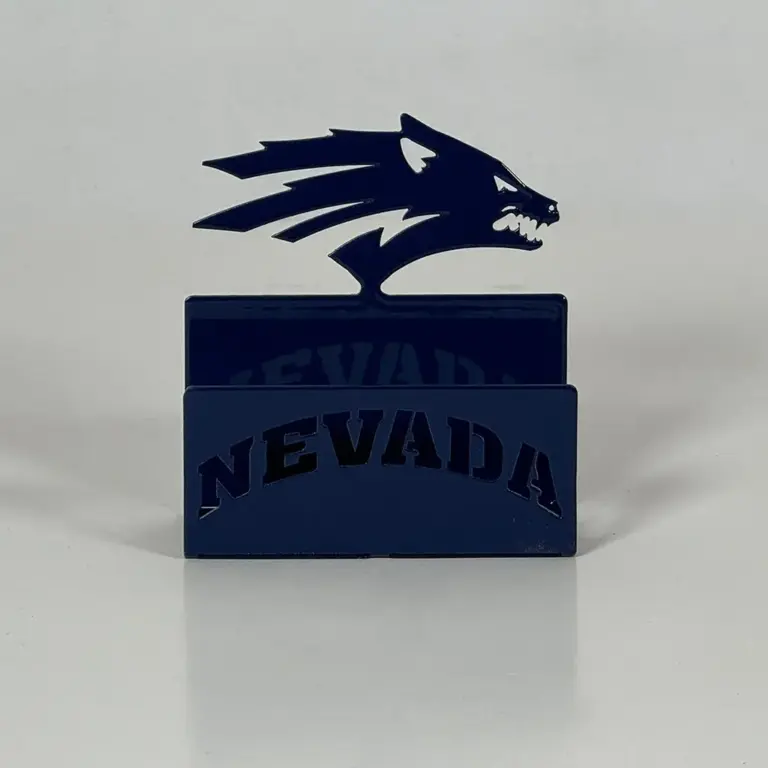 Nevada athletic wolf business card holder