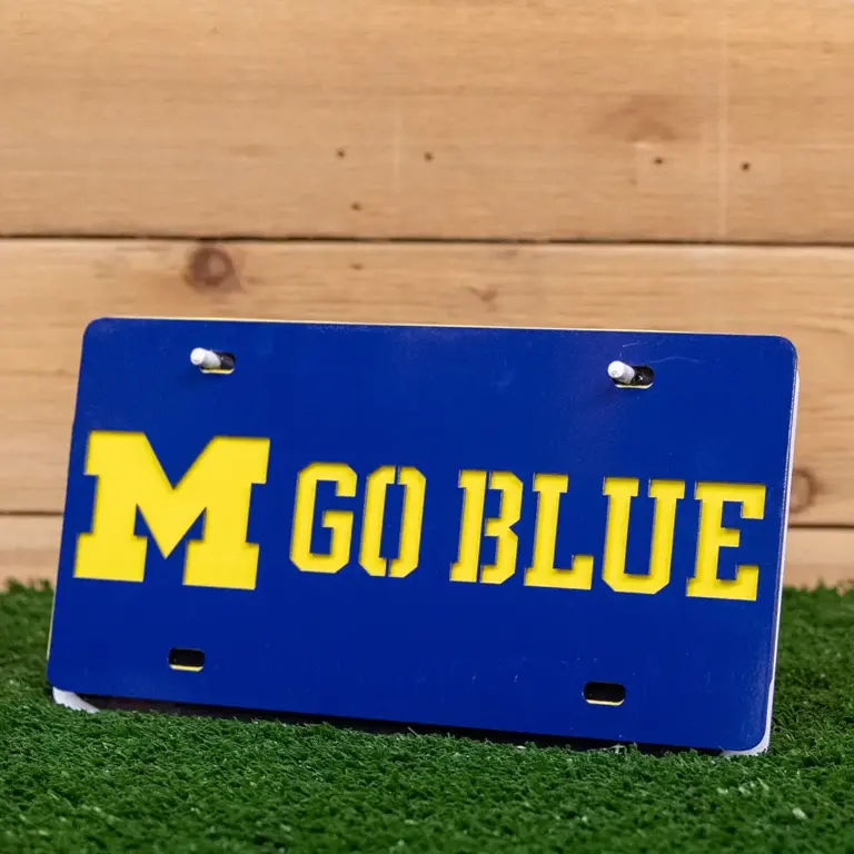 Michigan go blue license plate