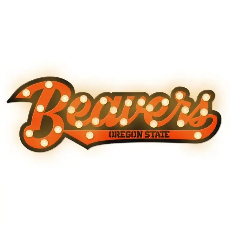 Oregon state university 3d lit sign