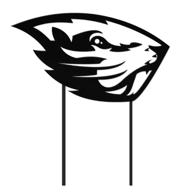 Oregon state 1 color yard art