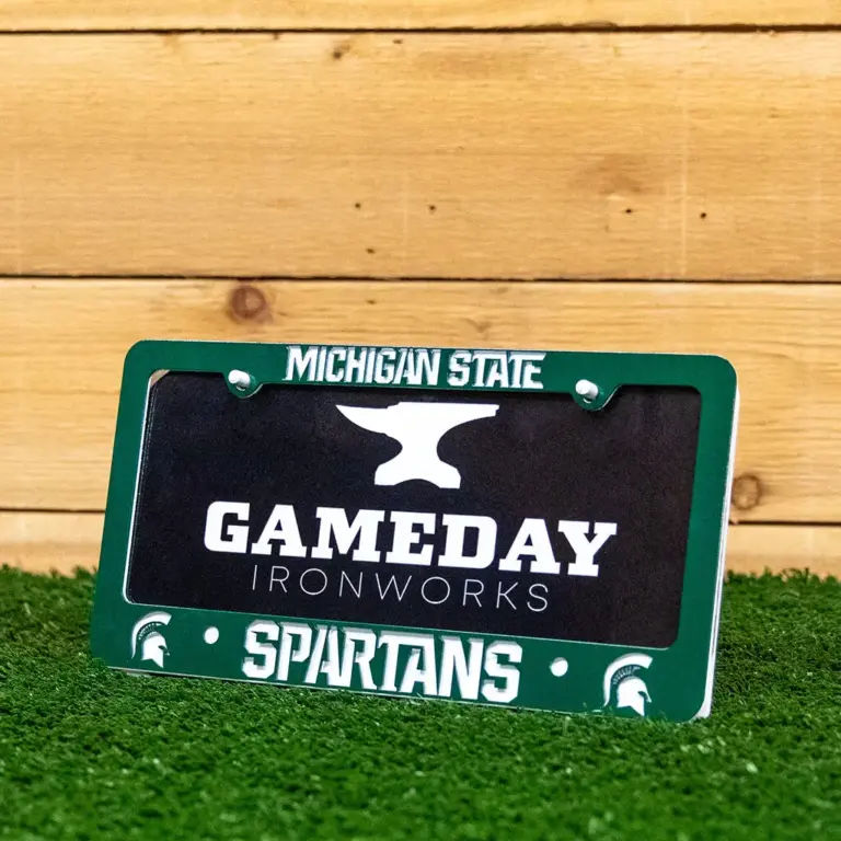 Michigan state spartans tag frame