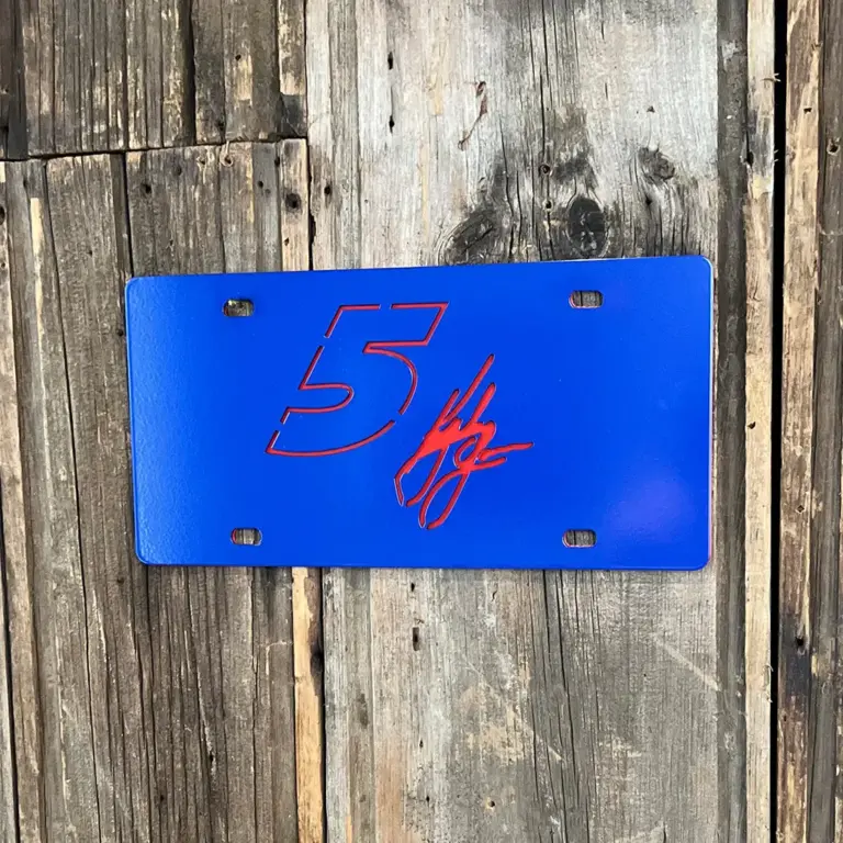 Kyle Larson #5 Car Tag - Gameday Ironworks Kyle larson #5 car tag