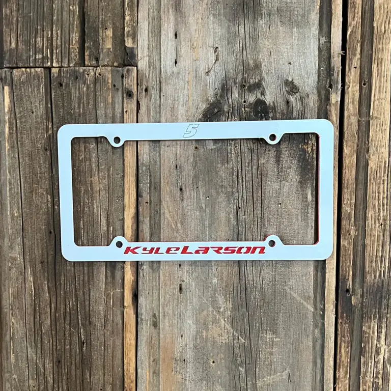 Kyle Larson #5 Car Tag Frame - Gameday Ironworks Kyle larson #5 car tag frame