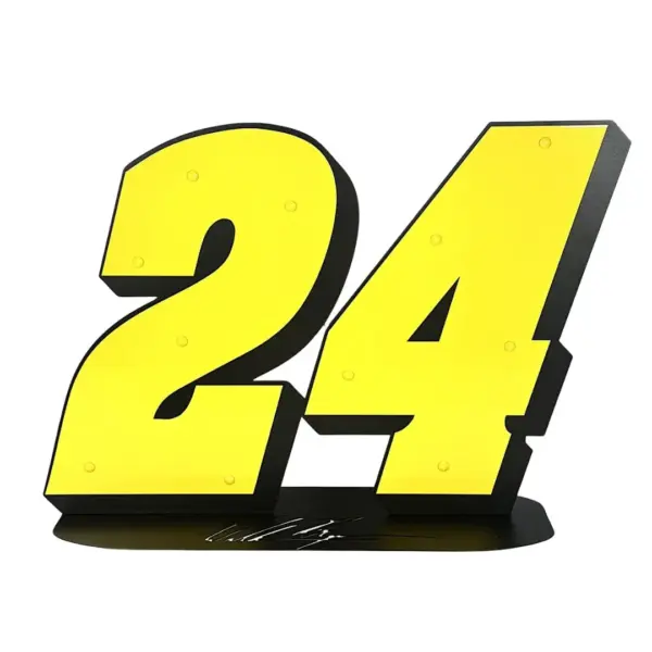 William Byron #24 2' Base Sign - Gameday Ironworks William byron #24 2' base sign