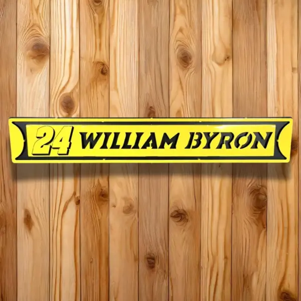 William Byron #24 Street Sign - Gameday Ironworks William byron #24 street sign