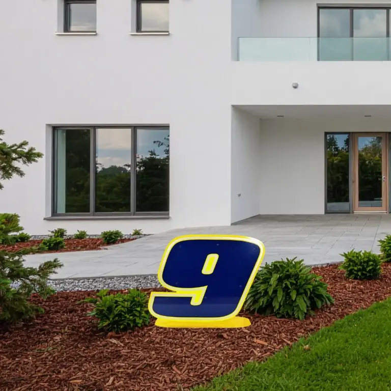 Chase Elliott #9 2' Base Sign - Gameday Ironworks Chase elliott #9 2' base sign - image 3